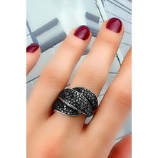 Ose Shop Oniks taşlı italyan tasarımı 925 ayar gümüş lüks yüzük