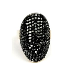 Ose Shop Swarovski Taşlı Gümüş Lüks Yüzük