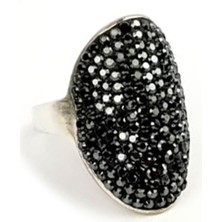 Ose Shop Swarovski Taşlı Gümüş Lüks Yüzük