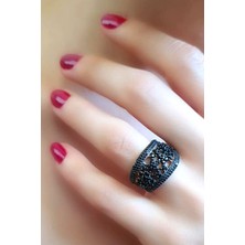Ose Shop Onik taşlı 925 ayar gümüş rose yüzük