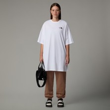 The North Face W S/s Essentıal Oversıze Tee Dress Kadin Beyaz Tshirt NF0A87NF94X1