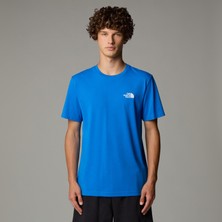 The North Face M Ss Sımple Dome Tee Erkek Mavi Tshirt NF0A87NGT4S1