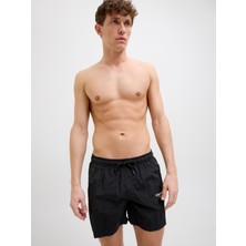 Jack Jones Jpstnaxos Jjswım Shorts Vesterbro Sn Erkek Siyah Şort 12273986-02