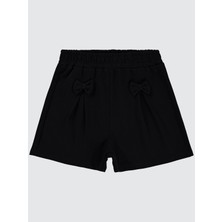 Civil Girls Kız Çocuk Siyah Şort Standart Kalıp ile Günlük Kullanım için 10-13 Yaş