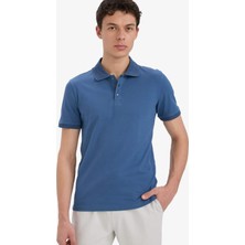 DeFacto Slim Fit Dar Kesim Polo Yaka Kısa Kollu Dokulu Basic Düz Tişört T5259AZ25SM