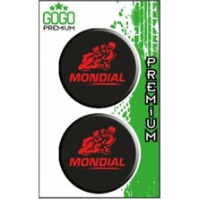 Gogo Damla Sticker 2'li 5X5CM Kırmızı Mondial