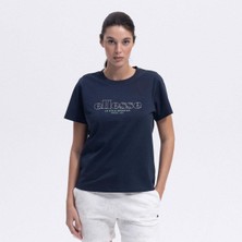 Ellesse EF445-NV Bisiklet Yaka Kadın T-Shirt - Lacivert