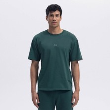 Ellesse EM376-GRN Oversize Tee Erkek T-Shirt - Koyu Yeşil