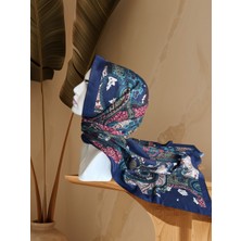 Aker Lacivert  Soft Touch Şal 011