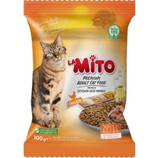 La Mito Adult Cat Tavuklu Yetişkin Kedi Maması 100 gr x 5 Adet, Tüm Irklar İçin, Doğal, Şeker İçermez