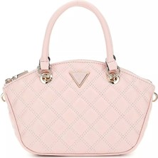 Guess Kadın Pembe Giully Mini Satchel Çanta