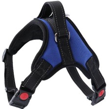 Köpek Göğüs Tasması L Beden Mavi