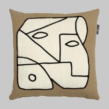 Sarev Kuzko Dekoratif Kırlent 45*45  cm  Bej