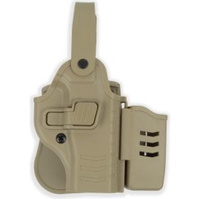 To Gun Holster Sarsılmaz Sar9 Tabanca Kılıfı Seviye 2 Önü Şarjörlüklü Çöl Rengi Sağ El