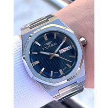 Ferro Çelik Kordon Nişan ve Damat Saati Olarak Italıan Desıgn 3 Atm Erkek Kol Saati EFM40136-A2