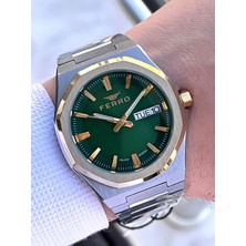 Ferro Çelik Kordon Nişan ve Damat Saati Olarak Italıan Desıgn 3 Atm Erkek Kol Saati EFM40136-A3