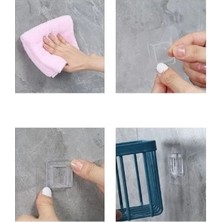 Ttt Yapışkanlı Çok Fonksiyonlu Banyo Organizeri Beyaz