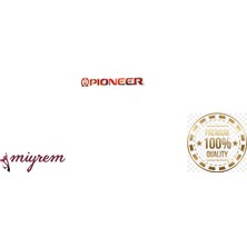 Miyrem Oto Aksesuar-Pioneer Hologram Logo Sticker -Kırmızı 15X 2.5 cm