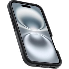 Metra Shop  Apple iPhone 16 Uyumlu Commuter Serisi Magsafe Kılıf, Düşmeye Karşı Koruyucu Koruyucu Kılıf, Siyah