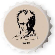 Atatürk Tasarımlı Açacak Magnet (1 Adet)