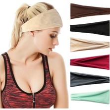 Elastik Yoga Bandı Spor Ter Bandı Kadın Erkek Koşu Spor Bandaj Kafa Bantları