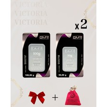 Vıctorıa Gold Sertifikalı 200GR Külçe Gümüş 999 Ayar