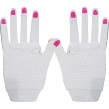 Kısa Beyaz File Eldiven