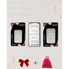 Vıctorıa Gold Sertifikalı 400 gr Külçe Gümüş 999 Ayar