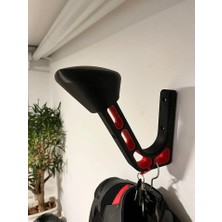 Just3dprintings Motosiklet Kask ve Mont Askılığı | Duvara Monte Kask Tutucu | Anahtarlık Bölmeli