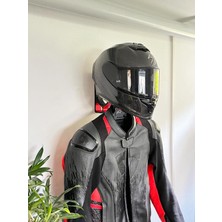 Just3dprintings Motosiklet Kask ve Mont Askılığı | Duvara Monte Kask Tutucu | Anahtarlık Bölmeli