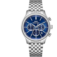 Slazenger SL.09.2487.2 Serisi Gümüş Gri Renk Paslanmaz Çelik Erkek Kol Saati