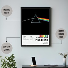 Orenda Art Pink Floyd The Dark Side Of The Moon Albüm Spotify Çerçeveli Poster Tablo