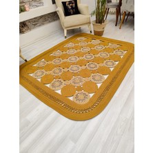 Jüt Hasır Görünümlü Desenli Modern El Örgüsü Dikdörtgen Halı Kilim