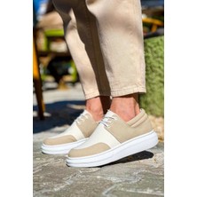 KB-042  Kuback Bağcıklı Bej Günlük Erkek Ayakkabı