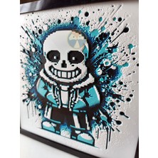 3D Undertale Oyun (Sans) - 2 Boyutlu Dekor (Çerçeve Hediyeli)