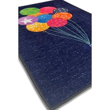 The Reef Design Balonlu Antialerjik Yıkanabilir Dokuma Tabanlı Baskılı Bebek ve Çocuk Halısı