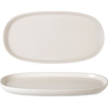 Ipek Kayık Tabak Oval Toledo 30*15,5 cm Krem IPF1301