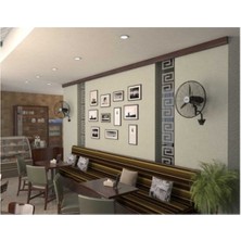Hims HEF-DA650 190W 65 cm Siyah 3 Kanat Anahtarlı Sanayi Tipi Duvar Vantilatörü