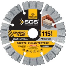 SGS2335 Sgs Soketli Elmas Testere Multi-Material 115MM