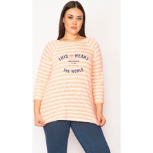 Kadın Desenli Ön Baskılı Bluz 65N29537
