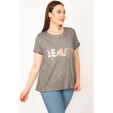 Şans KADIN FÜME YIKAMALI KUMAŞ LAK BASKILI BLZ