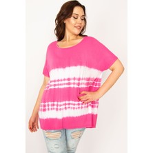 Kadın Fujya Batik Desenli Bluz 65N33950