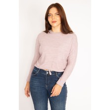 Şans Kadın Pembe Ön Bağcıklı Bluz 65N34916