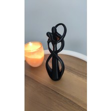 Sonsuza Dek Beraber Dekor Dekorasyon Biblo Heykel Ev Dekorasyonu Hediyelik 17 cm  Siyah