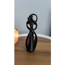 Sonsuza Dek Beraber Dekor Dekorasyon Biblo Heykel Ev Dekorasyonu Hediyelik 17 cm  Siyah