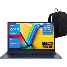 Asus Vivobook 15 X1504VAWZ3 Intel Core I5 1334U 16GB 512GB SSD Windows 11 15.6" Fhd Taşınabilir Bilgisayar - Webzone Çanta