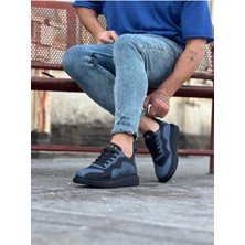 Wagoon WG301 Kömür Mavi Erkek Casual Ayakkabı