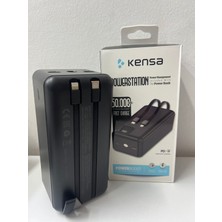 Kensa Kp-91 50.000 Mah Typce iPhone Kablolu Dijital 22.5W Power Bank