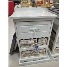 35X62X30CM Çekmeceli Dolap Ahşap Home Life Concept Eskitme Vintage 1 Adet