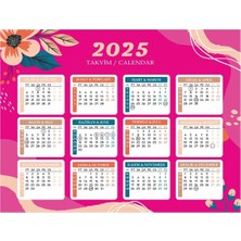 2025 Yılı Magnet Takvim 1 Adet 33 x 24  cm